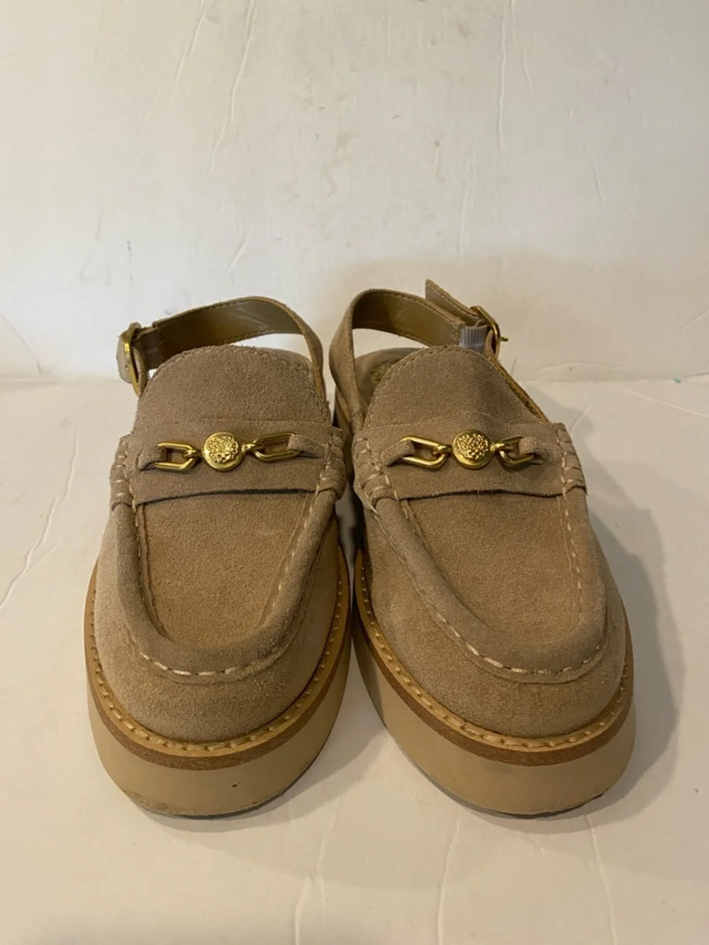 Vince Camuto Tan Suede Torrie Loafer